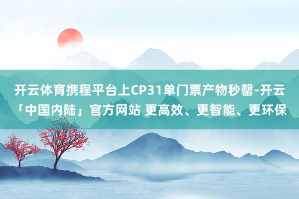 开云体育携程平台上CP31单门票产物秒罄-开云「中国内陆」官方网站 更高效、更智能、更环保