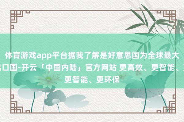 体育游戏app平台据我了解是好意思国为全球最大食粮出口国-开云「中国内陆」官方网站 更高效、更智能、更环保