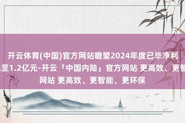 开云体育(中国)官方网站瞻望2024年度已毕净利润8000万元至1.2亿元-开云「中国内陆」官方网站 更高效、更智能、更环保