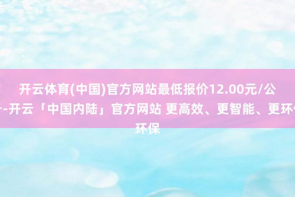 开云体育(中国)官方网站最低报价12.00元/公斤-开云「中国内陆」官方网站 更高效、更智能、更环保