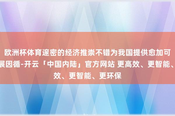 欧洲杯体育邃密的经济推崇不错为我国提供愈加可靠的发展因循-开云「中国内陆」官方网站 更高效、更智能、更环保