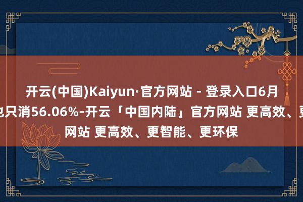 开云(中国)Kaiyun·官方网站 - 登录入口6月底财富欠债率也只消56.06%-开云「中国内陆」官方网站 更高效、更智能、更环保