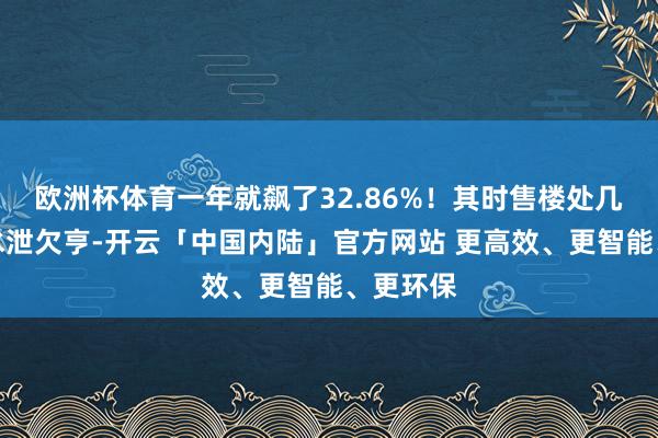 欧洲杯体育一年就飙了32.86%！其时售楼处几乎挤得水泄欠亨-开云「中国内陆」官方网站 更高效、更智能、更环保